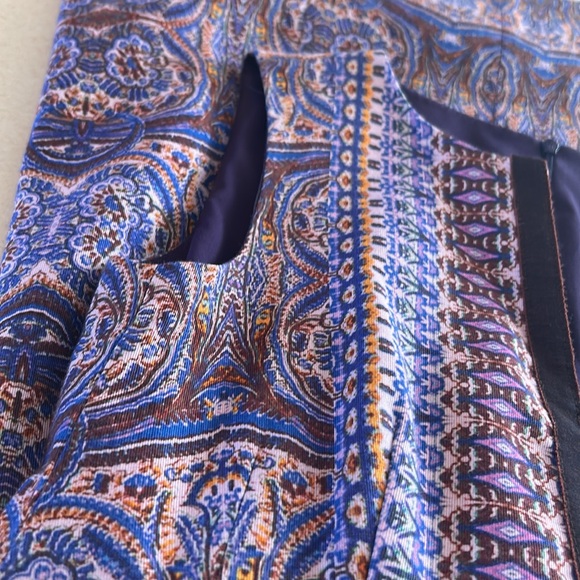 Nanette Lepore Kaleidoscope Sleeveless Dress Size 0 💙💜💛🤎 It has pockets! 👗 - Picture 17 of 17